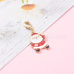 Pendentifs en alliage d'émail sur le thème de Noël&nbsp;X-HJEW-JM00457-02