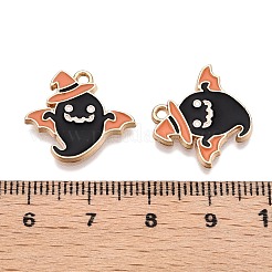 Pendenti smaltati in lega di placcatura a cremagliera a tema halloween&nbsp;ENAM-N056-359B