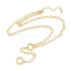 Messing-Kabelkette und Lariat-Halskette&nbsp;NJEW-H087-06C-G