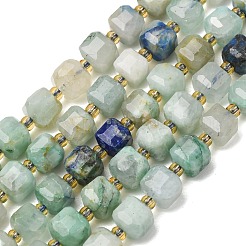 Natürliche Chrysokolla und Lapislazuli Perlen&nbsp;GG-CBAC972-A10-01