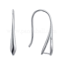 Anlaufschutz rhodinierte Ohrringhaken aus Sterlingsilber&nbsp;STER-K168-116P