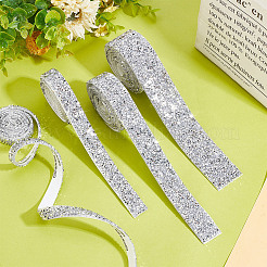 4 Meter 4 Arten Glitzerharz Hotfix Strass (Schmelzkleber auf der Rückseite)&nbsp;DIY-GO0001-99
