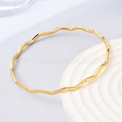 Gedrehte Armreifen aus 304er Edelstahl für Damen&nbsp;BJEW-D408-04G