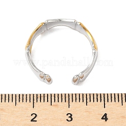 Bambusgelenk 304 Edelstahl Manschettenringe&nbsp;RJEW-S626-06GP-A