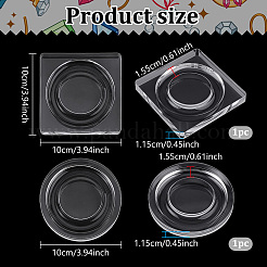 2 expositor de pulseras de acrílico transparente de 2 estilos&nbsp;BDIS-BC0001-01