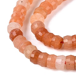 Chapelets de perles en aventurine rouge naturelle&nbsp;G-Q606-46A-06
