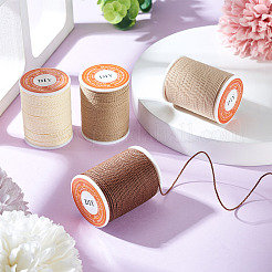 4 rollo de cordón de poliéster encerado redondo de 4 colores&nbsp;YC-TA0001-21A
