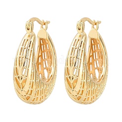 Boucles d'oreilles en laiton de cercle pour les femmes&nbsp;KK-Z166-11G