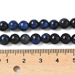 Brins de perles en œil de tigre naturel de Grade B&nbsp;G-F591-18-6mm-01