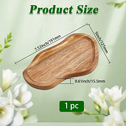 1 plateau de service en bois&nbsp;AJEW-GF0012-47A