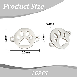 16 pz 201 connettori a maglie in acciaio inossidabile&nbsp;STAS-UN0056-52
