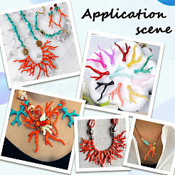 70 brin de perles opaques en acrylique imitation corail&nbsp;SACR-SC0001-38