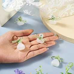 5 Stück Miniatur-Glasvasenflaschen mit Polyesterkordel&nbsp;AJEW-TAC00055