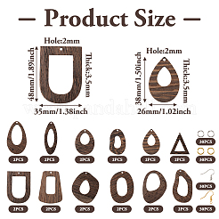 Kit de fabrication de boucles d'oreilles géométriques à faire soi-même&nbsp;DIY-TA0005-34