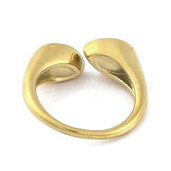 Ionenplattierung (IP) 304 Edelstahl Strass Tropfen Manschette offen für Frauen&nbsp;RJEW-N046-04K-G