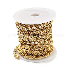 Ottone con catene a maglie di strass&nbsp;AJEW-Z028-02G
