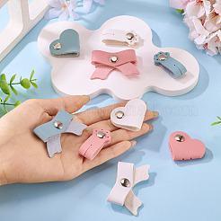 9 pz. 9 stili di organizzatori di cavi in pelle PU&nbsp;AJEW-TA0002-45