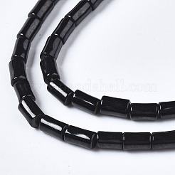 Pietra naturale nera perle di fili&nbsp;G-S366-072