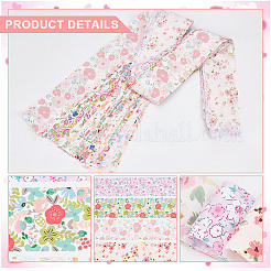 Baumwollstoffe mit Blumenmuster&nbsp;DIY-WH0588-11A
