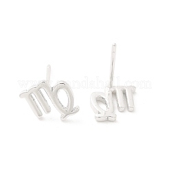 925 Sterling Silber Ohrstecker&nbsp;EJEW-K303-01S-06