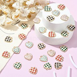 40pcs 5 couleurs thème de la saint valentin&nbsp;ENAM-CJ0004-02