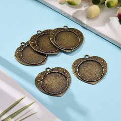 Für den Valentinstag Legierung Herz geschnitzt Wort Liebe Anhänger Cabochon Lünette Einstellungen&nbsp;X-TIBEP-M018-104AB-NF