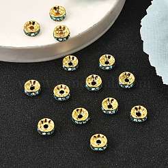 Séparateurs perles en laiton avec strass&nbsp;RSB038NF-13G