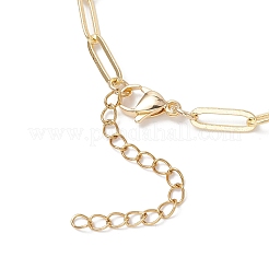 Armbänder aus Messing-Büroklammerketten&nbsp;BJEW-JB12661