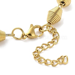 304 Edelstahl-Doppelkegel-Gliederkettenarmbänder für Damen&nbsp;BJEW-G712-05G