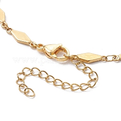 Fabrication de bracelets à maillons losanges en acier inoxydable 304&nbsp;AJEW-JB01320-01