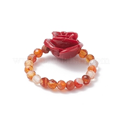Natürlichen Karneol Fingerringe&nbsp;RJEW-TA00212