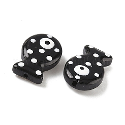 Peinture cuite perles d'émail en verre&nbsp;LAMP-D303-04K