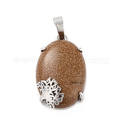Synthetischen Goldstone-Anhänger&nbsp;G-C235-03K-RS