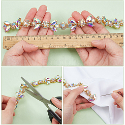 1m 2 Farben Eisen Strass Strass Ketten&nbsp;CH-WR0001-03