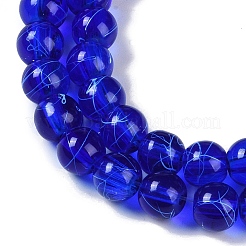 Chapelets de perles en verre transparent drawbench&nbsp;GLAD-Q012-8mm-22