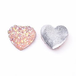 Cabochon in resina drusa brillante&nbsp;RESI-WH0008-30J