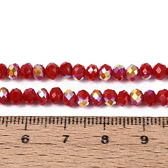 Ab farbig plattierte Stränge aus undurchsichtigen GlasUnterlegscheiben&nbsp;EGLA-T029-4mm-09G