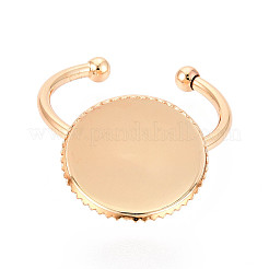 Fornituras de anillo de puño de latón&nbsp;KK-N276-03A-G