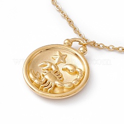 Collana con ciondolo in acciaio inossidabile 304 placcato ionico (ip) per uomo e donna&nbsp;STAS-H169-01E