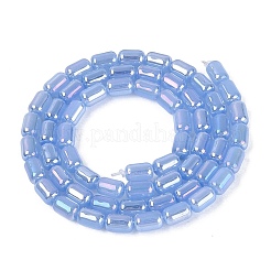 Chapelets de perles en verre d'imitation jade électrolytique&nbsp;EGLA-Q132-03A-B04