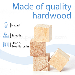 100 Stück unbehandeltes Holz-DIY-Material zum Schnitzen&nbsp;WOOD-SP0001-45