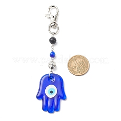 Décoration de pendentif mauvais œil au chalumeau fait à la main&nbsp;HJEW-JM00791-03