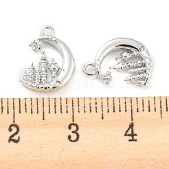 Pendentifs avec zircon cubiques à micro-pavés en laiton&nbsp;KK-E090-20P