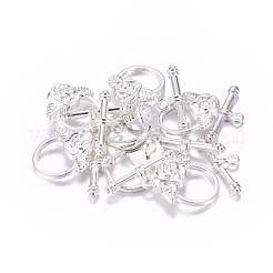 Chiusure toggle di sitle tibetano&nbsp;LF0026Y-S