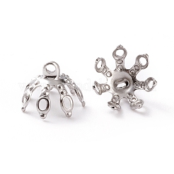Perle pendenti in ottone con cappuccio&nbsp;X-KK-H739-19P
