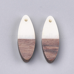Pendentifs en bois de résine et de noyer&nbsp;RESI-S358-18D