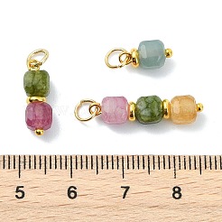 3 pz 3 stili di pendenti con perline di tormalina multicolore naturale&nbsp;PALLOY-JF05292-01