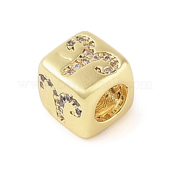 Perle europee in zircone chiaro con micro pavè di zirconi chiari&nbsp;KK-K368-01G-01