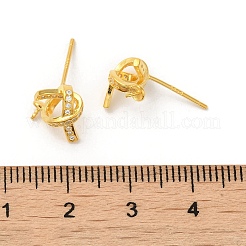 925 Ohrstecker aus Sterlingsilber mit Mikropavé-Kubikzirkonia&nbsp;STER-P056-08G