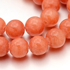 Chapelets de perles en jade jaune naturel&nbsp;X-JBR8mm-34